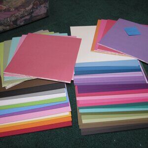 62 Sheets 12x12 Specialty Textured Bazzill Card Stock